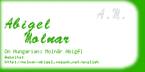 abigel molnar business card